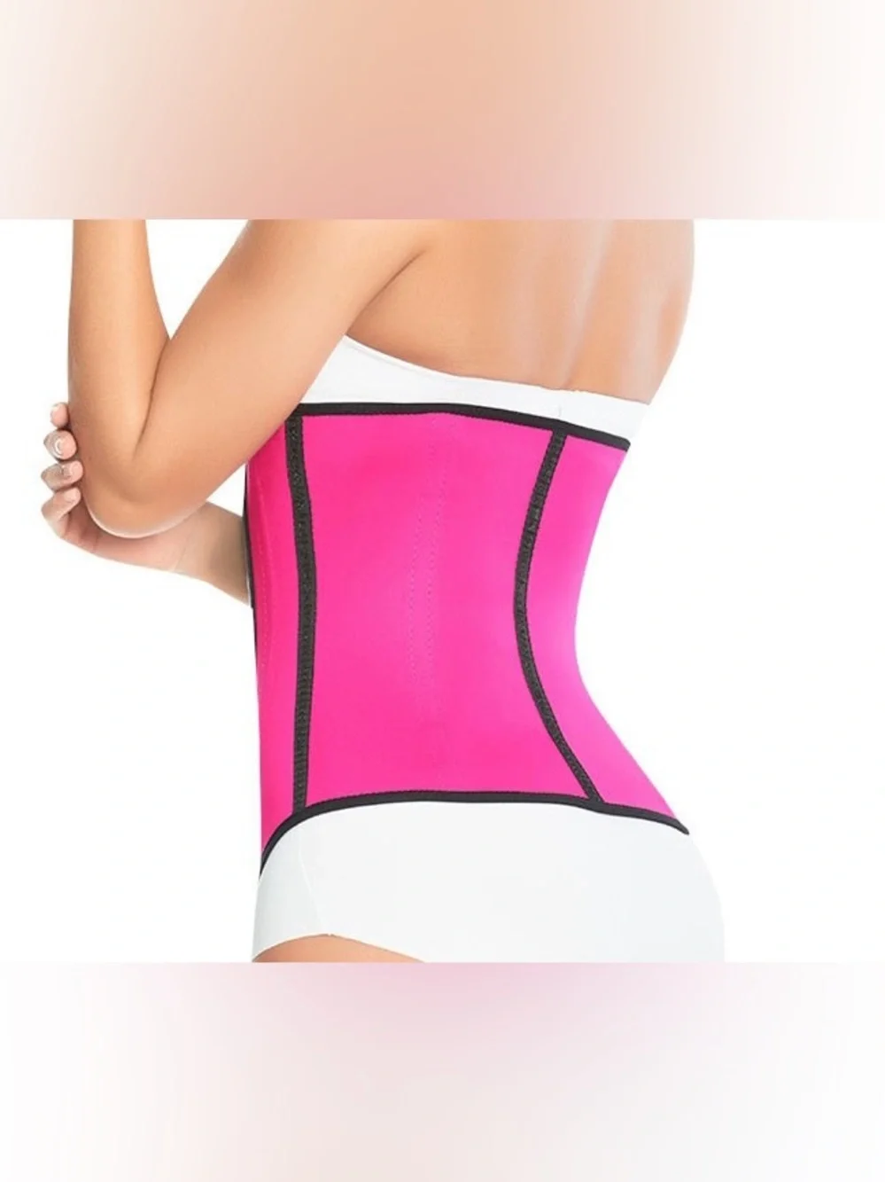 Women’s Waist Trainer Girdle Faja Hook & Eye Closure 9 Bone Size L